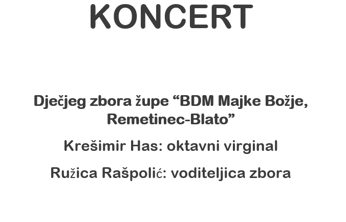 Koncert dječjeg zbora