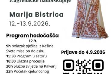 Hodočašće mladih u Mariju Bistricu