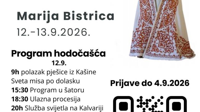 Hodočašće mladih u Mariju Bistricu